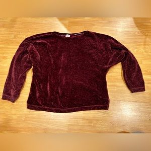 Burgundy Knit Sweater